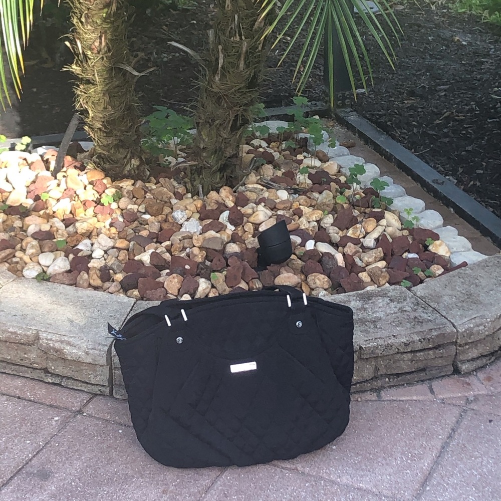 Vera Bradley Quilted Black Bag